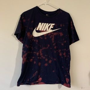 navy blue nike crop top